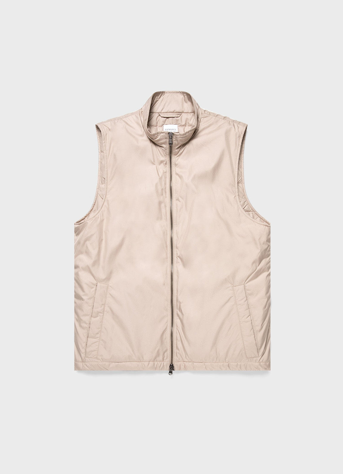 Men's Insulated Gilet in Light Stone