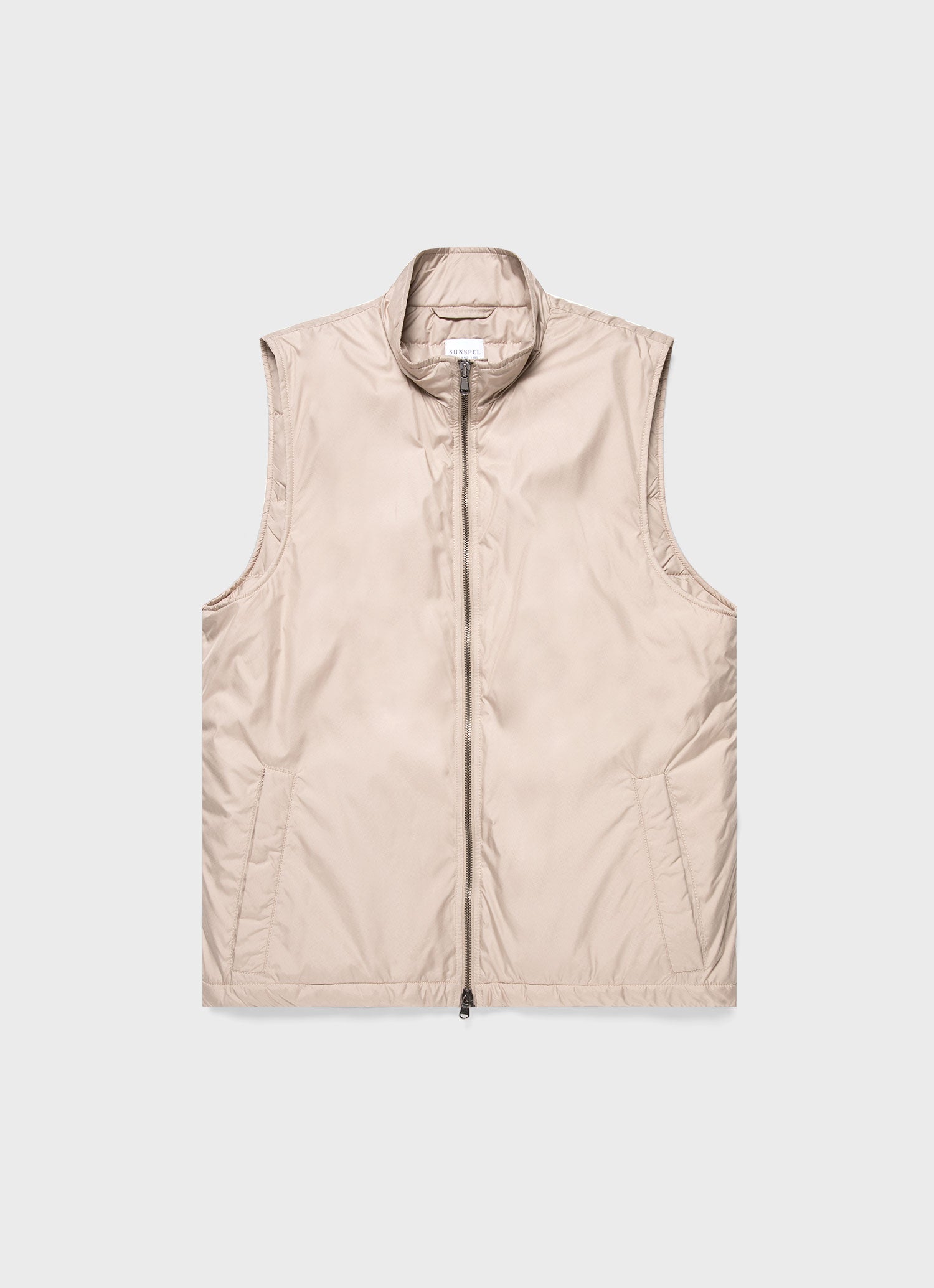 Men's Insulated Gilet in Light Stone