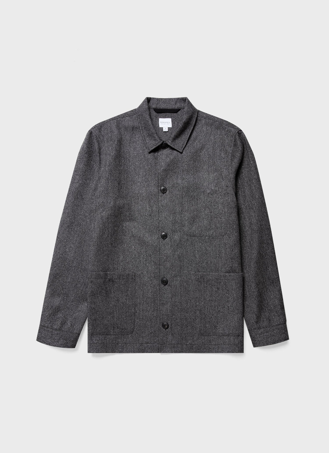 Men's Donegal Twin Pocket Jacket in Mid Grey Melange