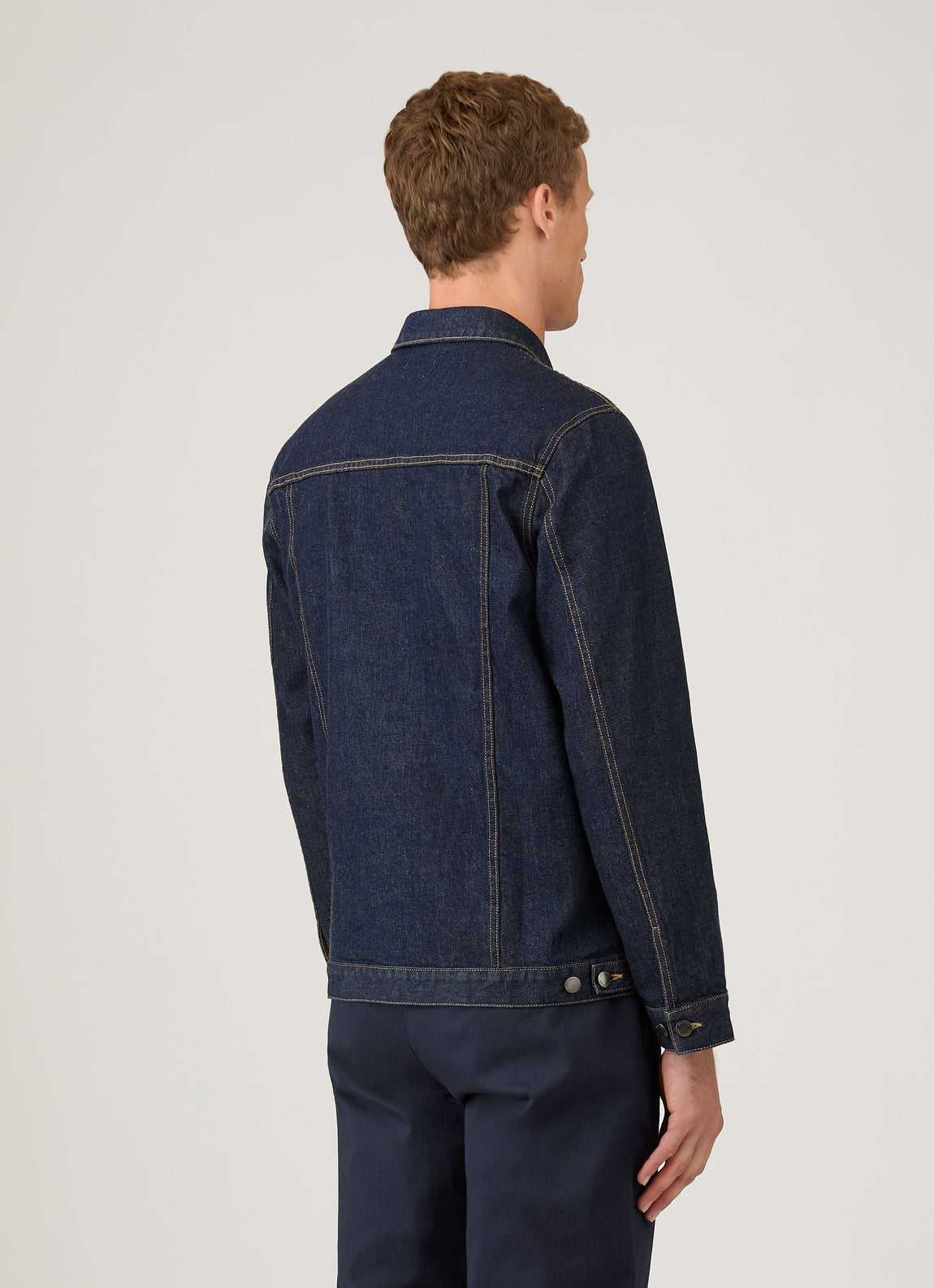Men's Japanese Selvedge Denim Jacket in Denim Rinse Wash
