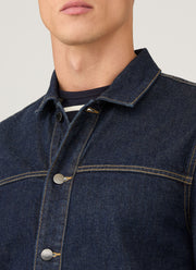 Men's Japanese Selvedge Denim Jacket in Denim Rinse Wash