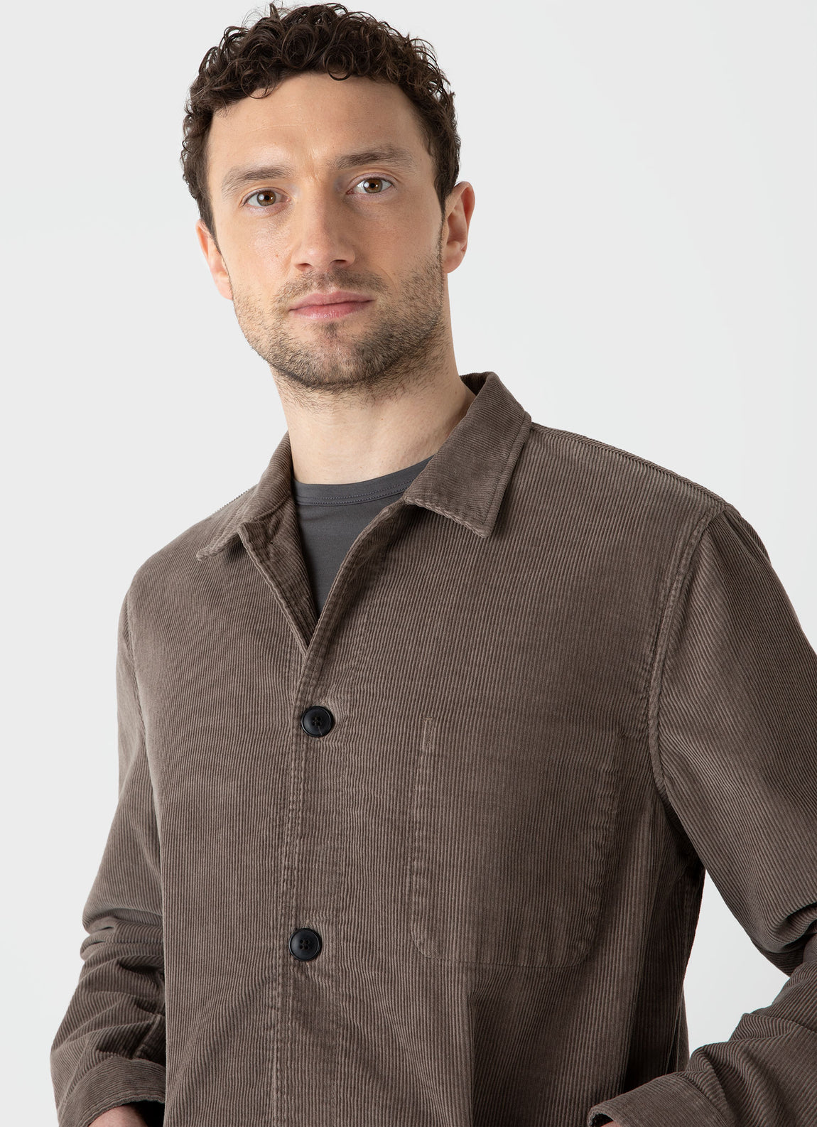 Men's Corduroy Twin Pocket Jacket in Cedar