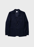 Men's Travel Wool Blazer in Navy
