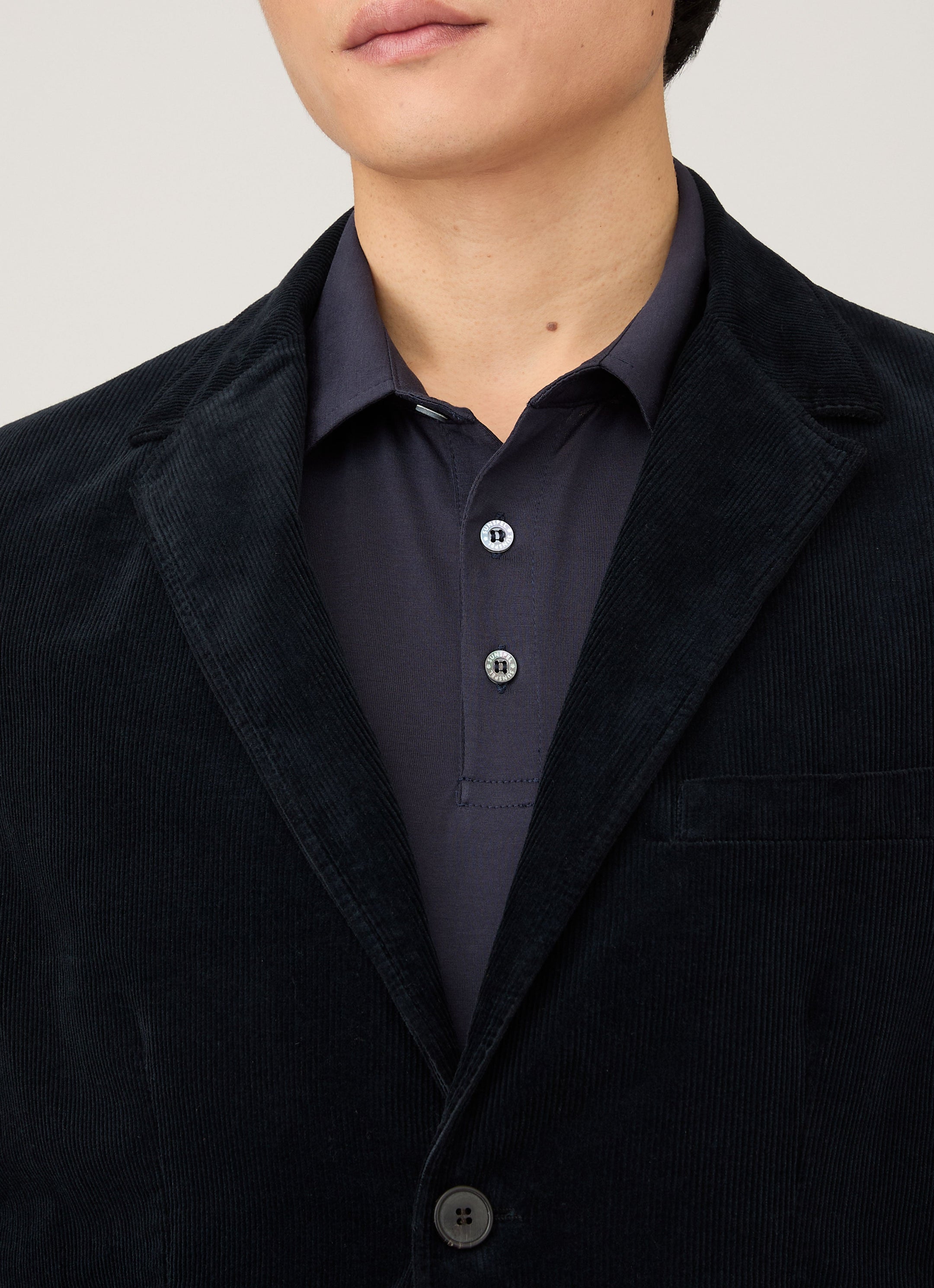 Men's Corduroy Blazer in Navy