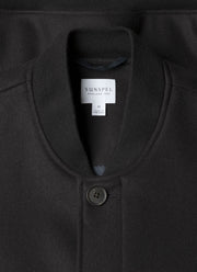 Men's Wool Bomber Jacket in Navy