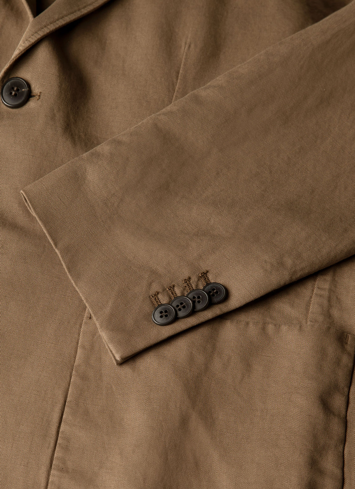 Men's Cotton Linen Two-Piece Suit in Dark Cedar