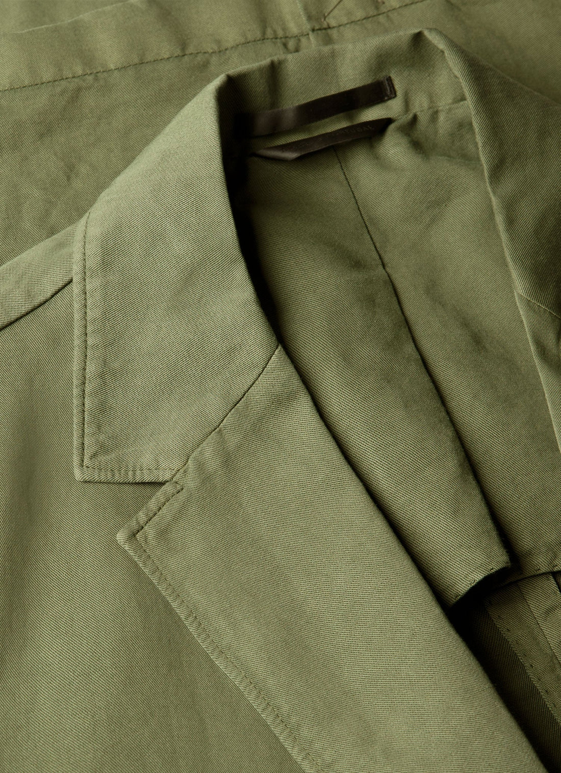 Men's Cotton Linen Blazer in Deep Olive