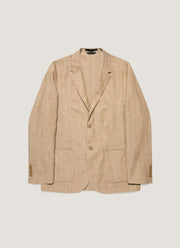 Men's Linen Two-Piece Suit in Dune Melange