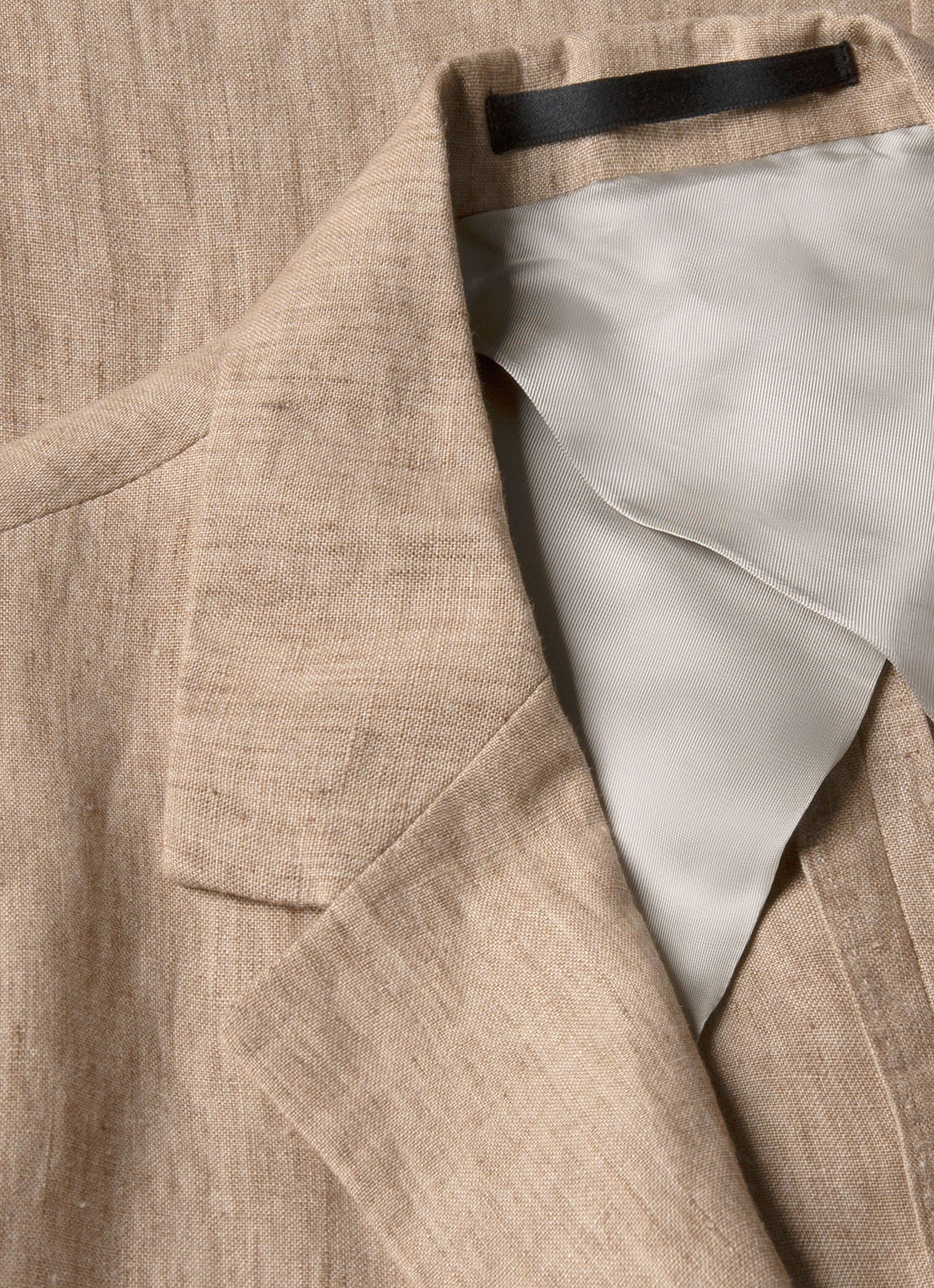 Men's Linen Blazer in Dune Melange