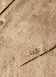 Men's Linen Two-Piece Suit in Dune Melange