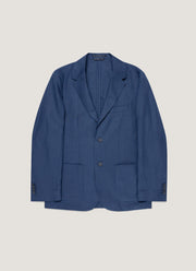 Men's Linen Two-Piece Suit in Light Navy