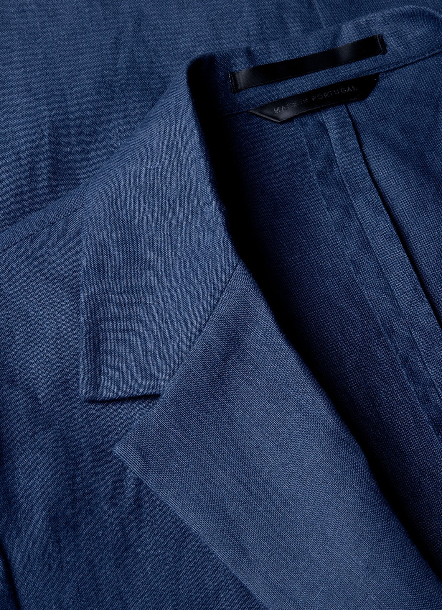 Men's Linen Two-Piece Suit in Light Navy