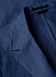 Men's Linen Blazer in Light Navy