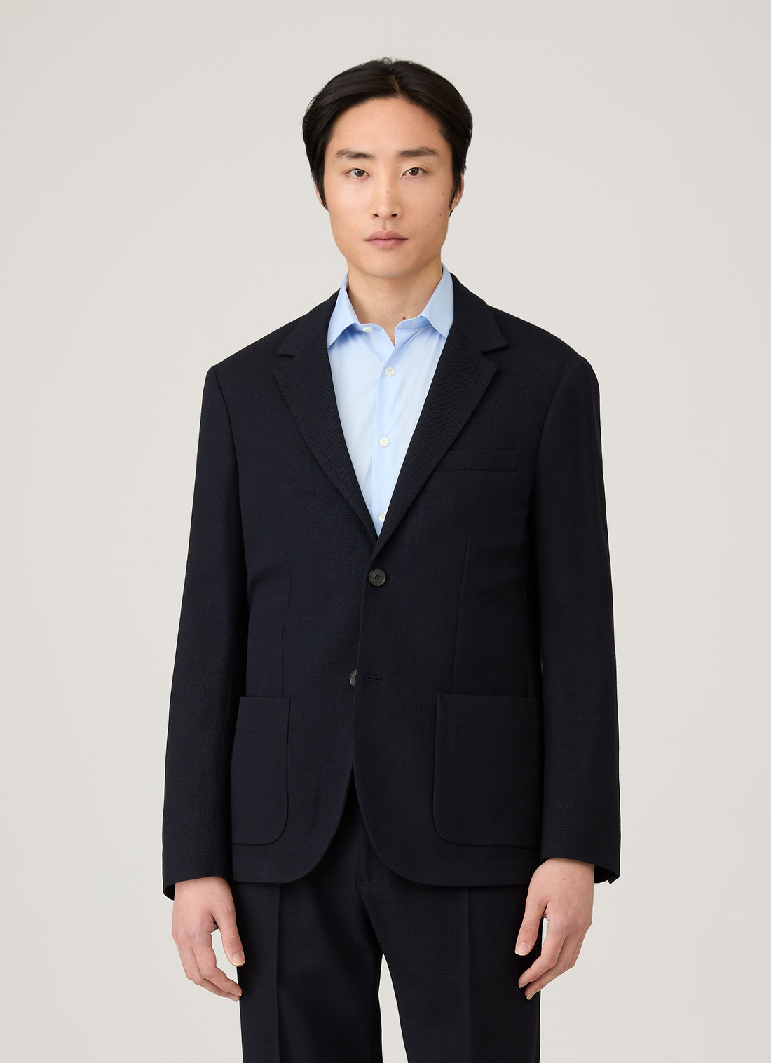 Blazer aus strukturierter Wolle