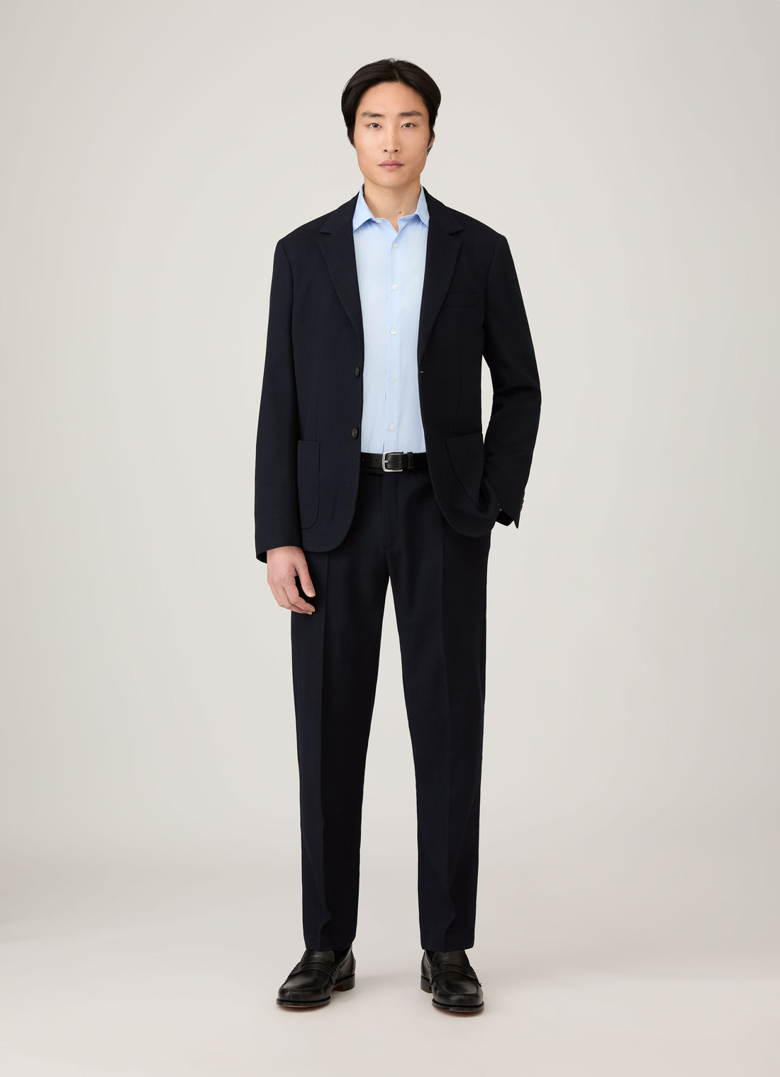 Blazer aus strukturierter Wolle