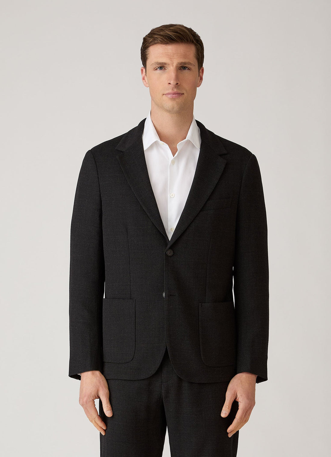 Blazer aus strukturierter Wolle
