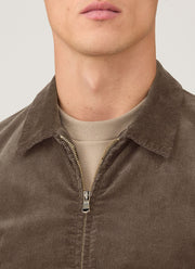 Men's Corduroy Harrington Jacket in Bark