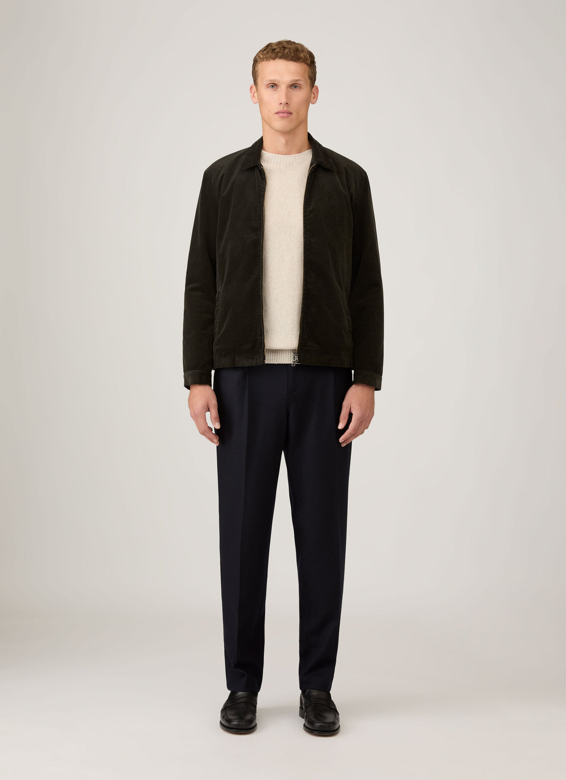 Harrington-Jacke aus Cord