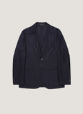 Men's Lightweight Travel Wool Blazer in Navy