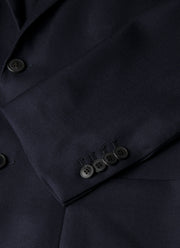 Men's Lightweight Travel Wool Two-Piece Suit in Navy