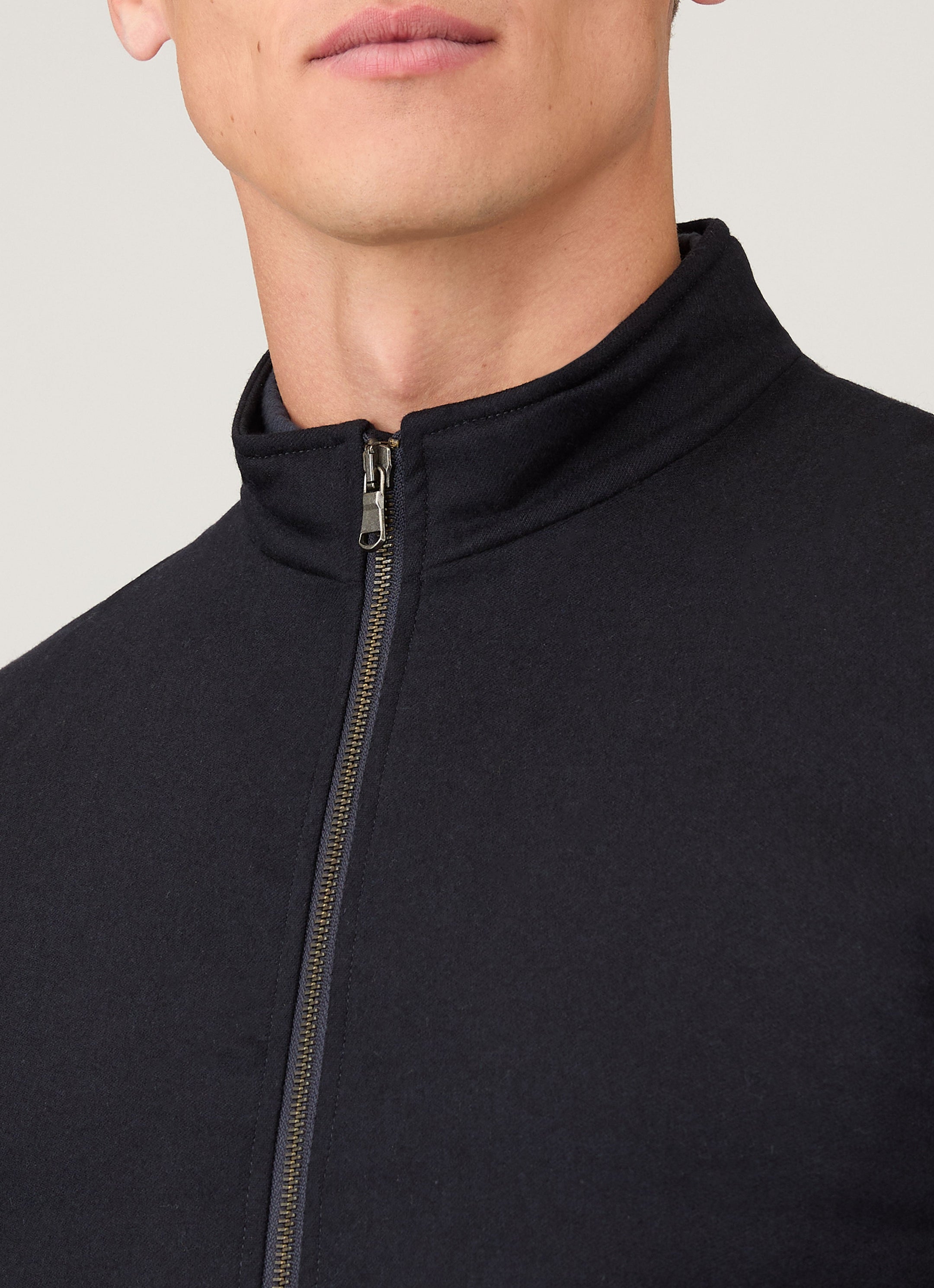 Men's Wool Cashmere Gilet in Navy