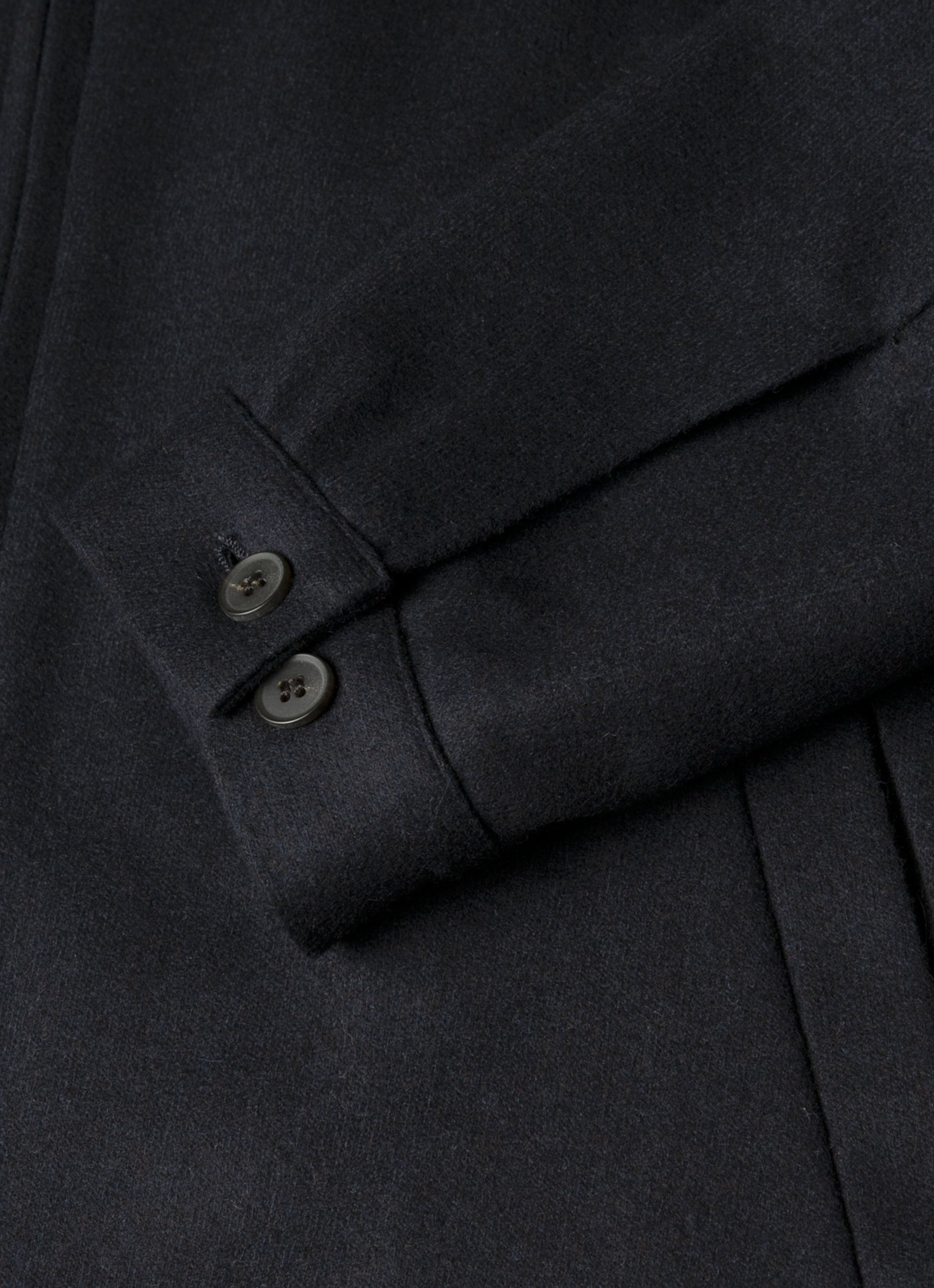Men's Boiled Wool Harrington Jacket in Navy
