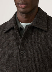Men's Tweed Field Jacket in Dark Charcoal