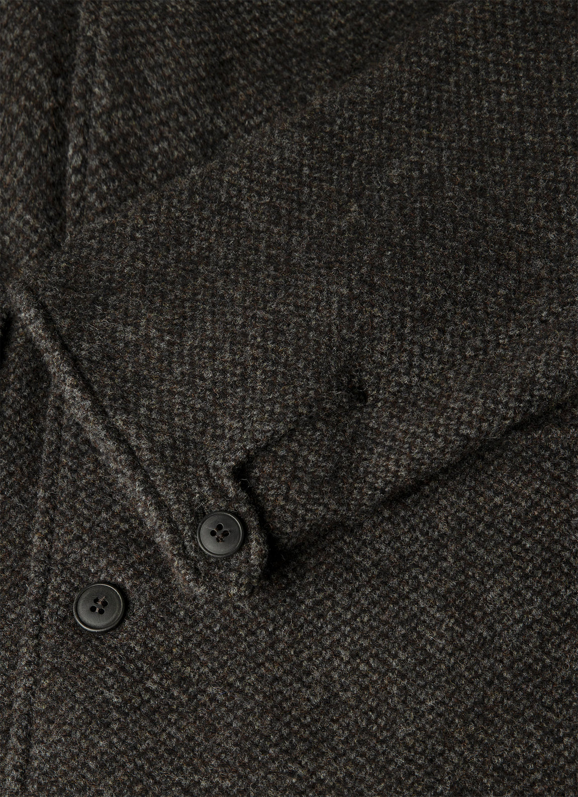 Men's Tweed Field Jacket in Dark Charcoal