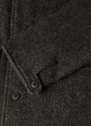 Men's Tweed Field Jacket in Dark Charcoal