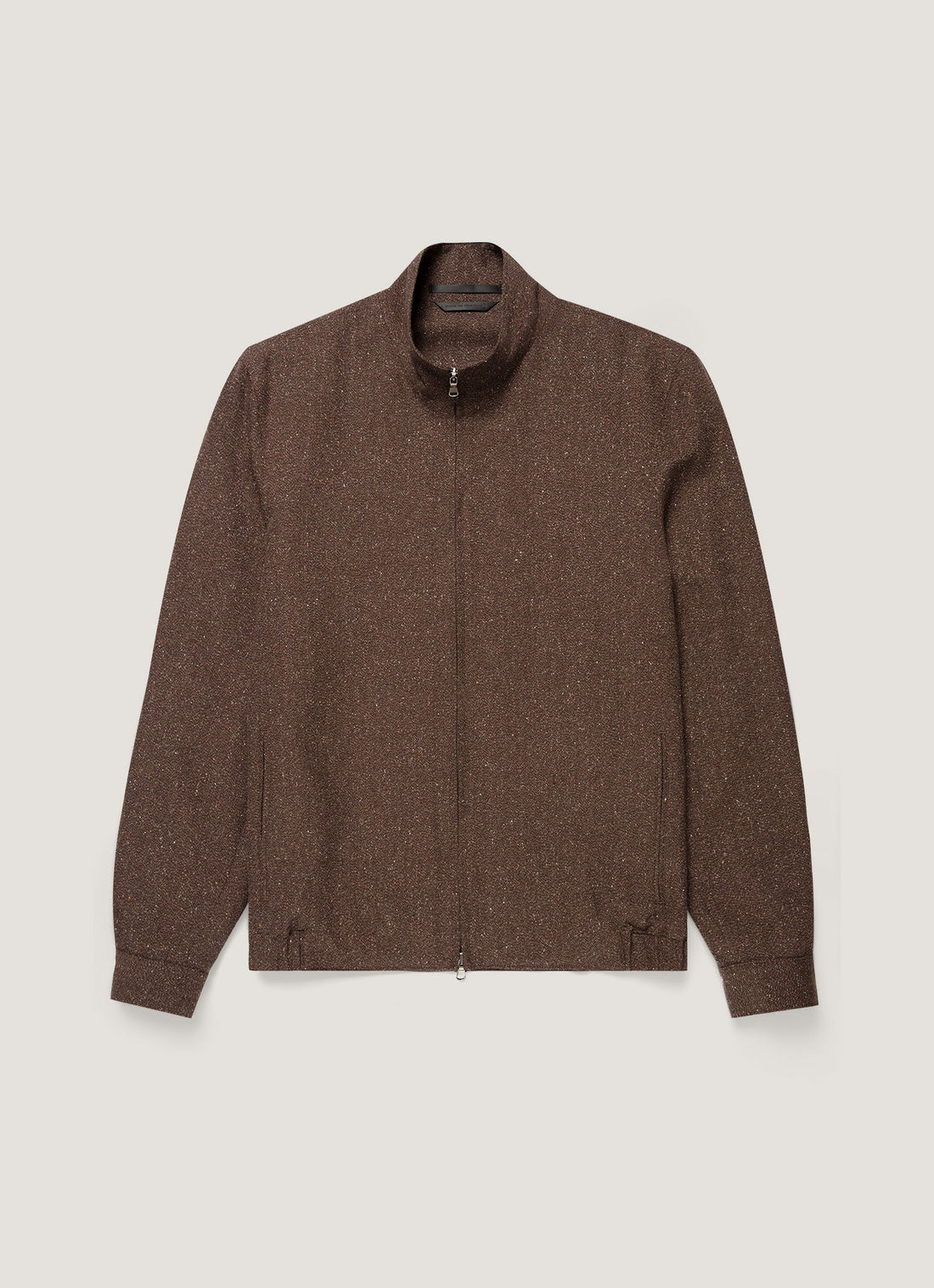 Donegal-Tweed-Jacke mit Reißverschluss