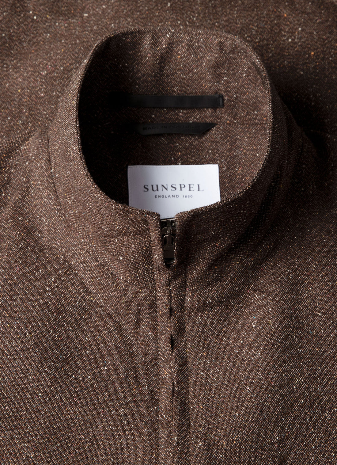 Donegal-Tweed-Jacke mit Reißverschluss
