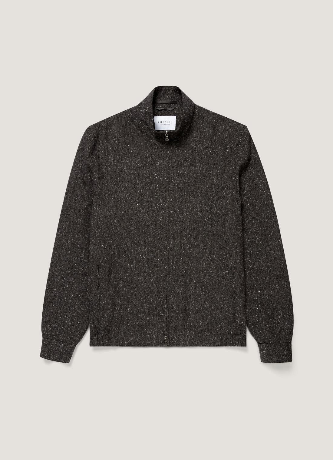 Donegal-Tweed-Jacke mit Reißverschluss