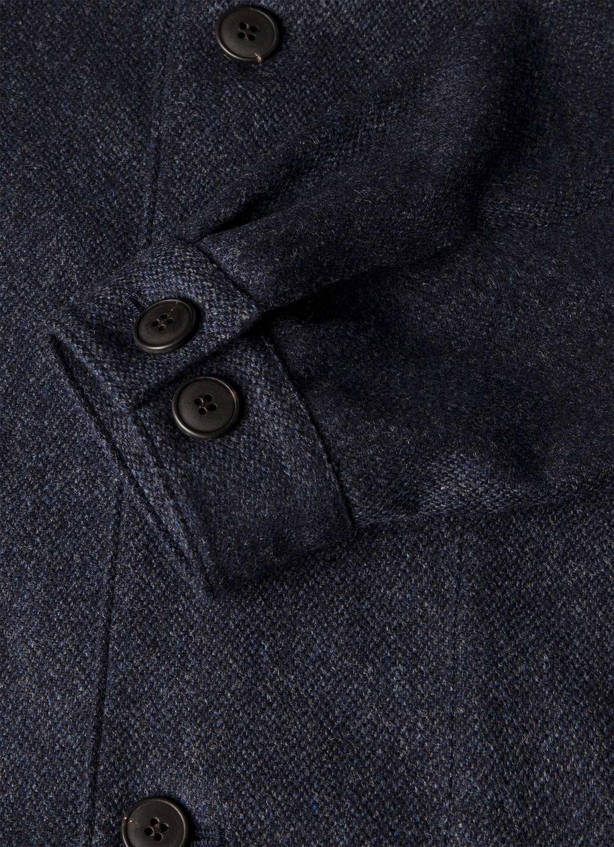 Men's Wool Twill Chore Jacket in Slate Blue Melange