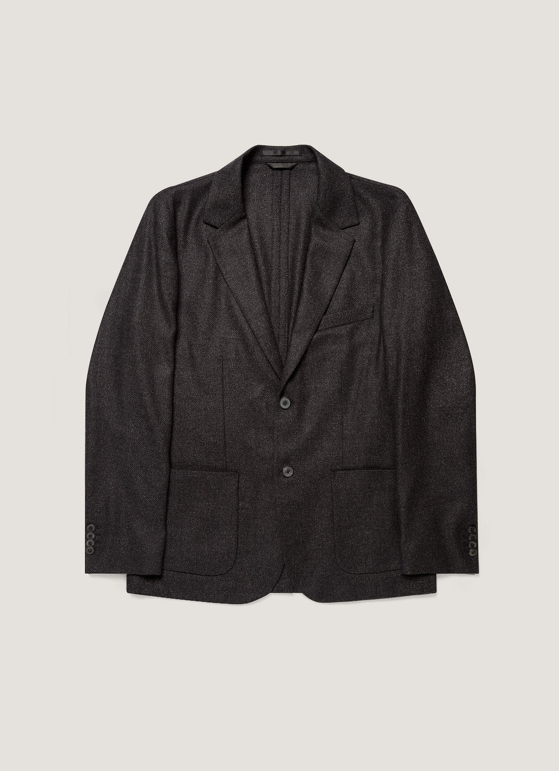 Tweed-Blazer aus Wolle und Seide