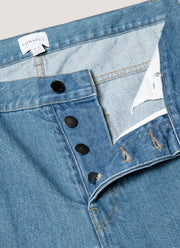 Men's Slim Fit Jeans in Mid Wash Denim