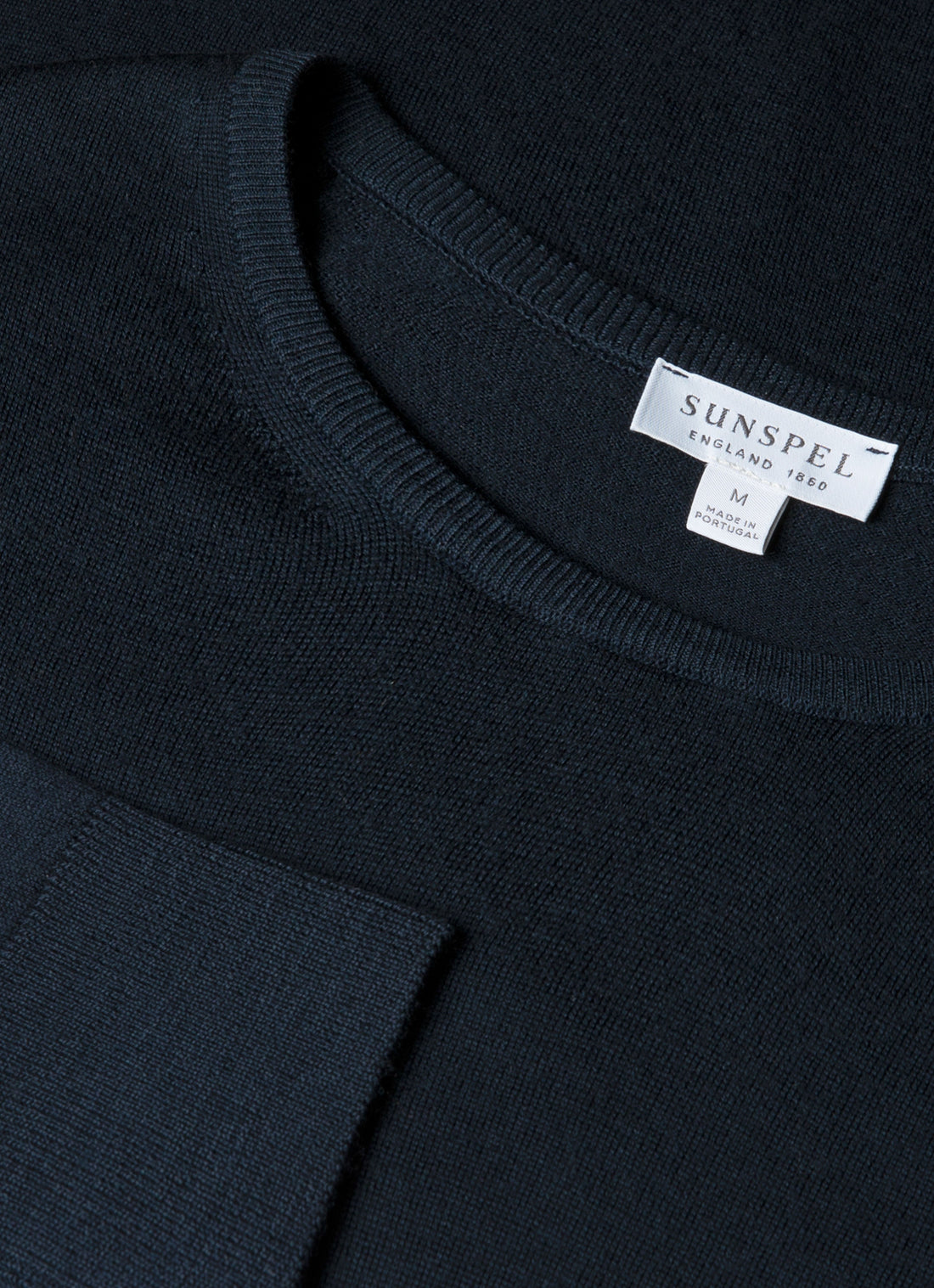Men's Extra-Fine Merino Crew Neck in Navy