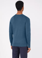 Men's Extra-Fine Merino Crew Neck in Teal