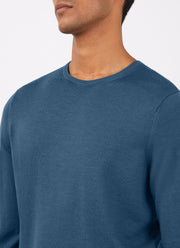Men's Extra-Fine Merino Crew Neck in Teal