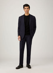 Men's Lambswool Crew Neck Jumper in Black