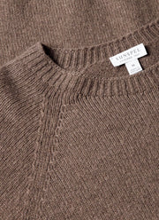 Men's Lambswool Crew Neck Jumper in Cedar