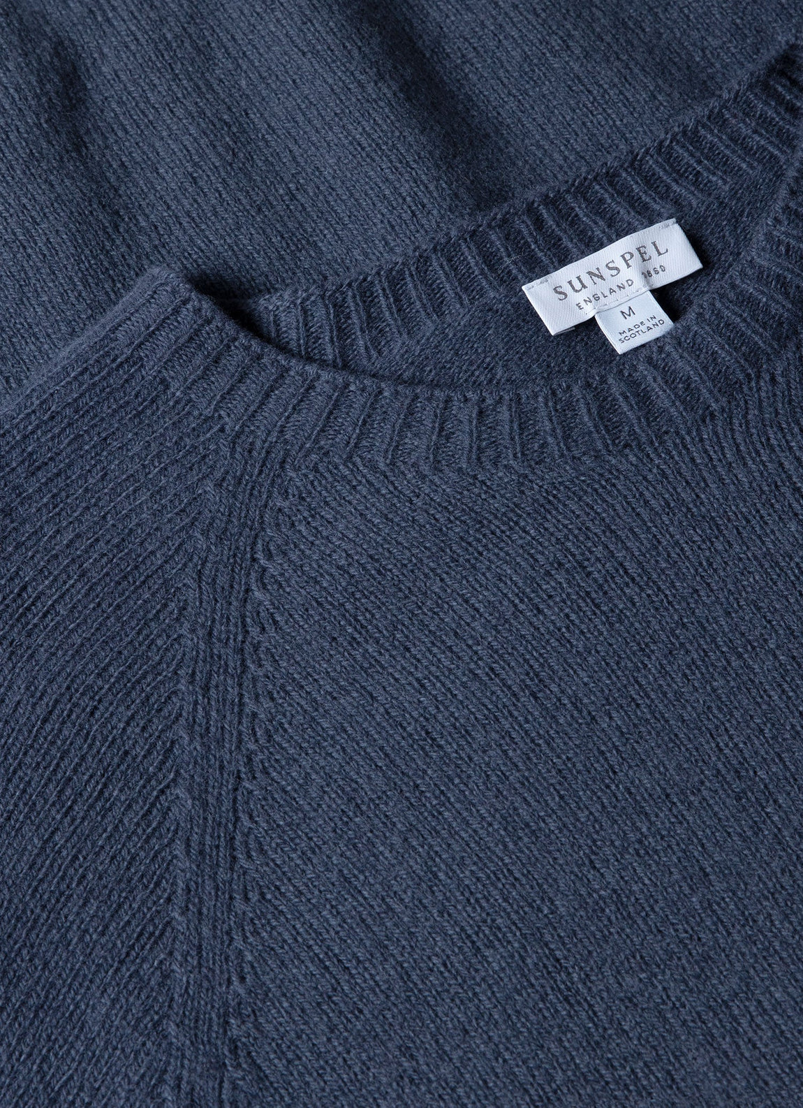 Men's Lambswool Crew Neck Jumper in Slate Blue