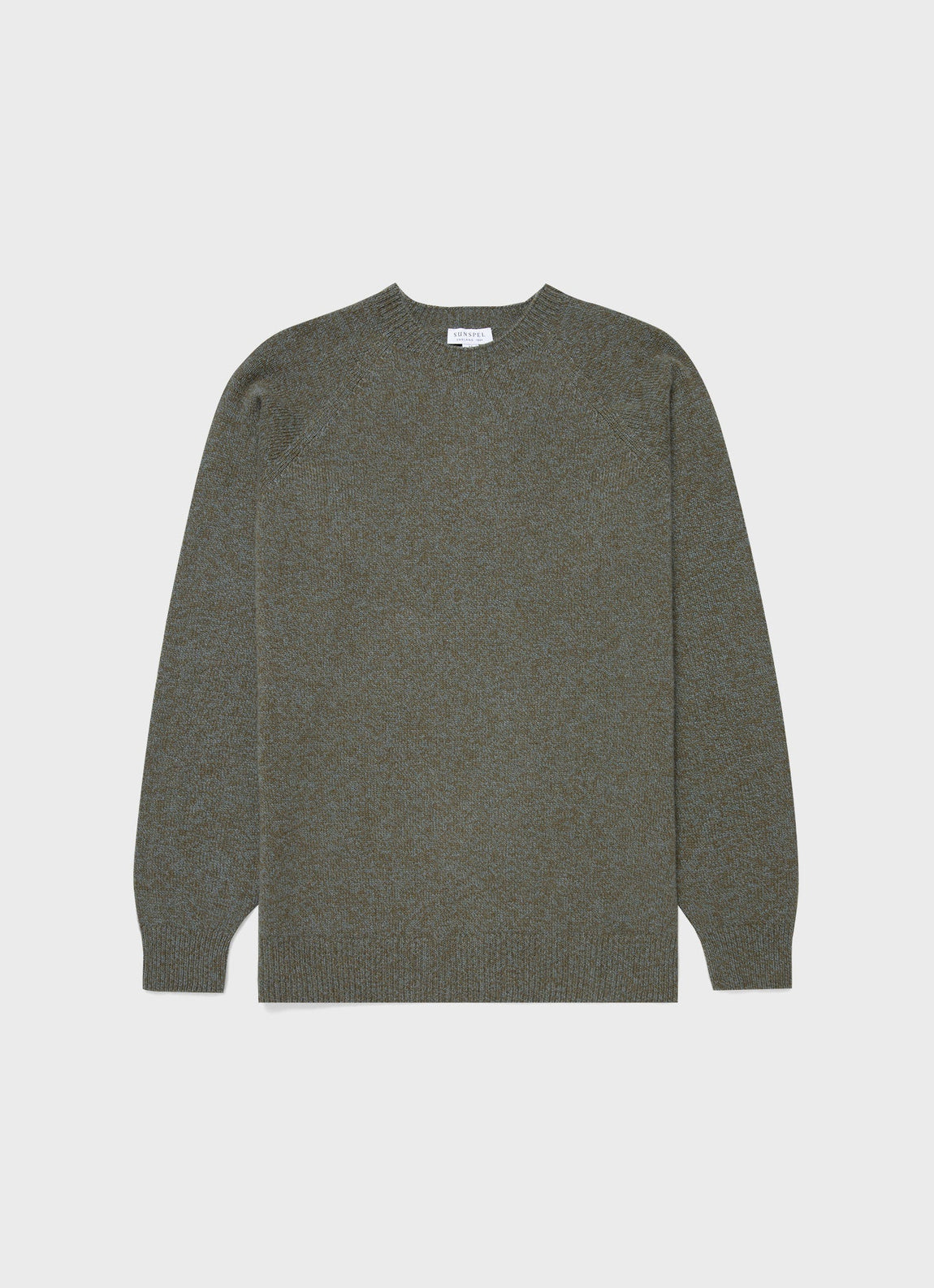 Men's Lambswool Crew Neck Jumper in Caper
