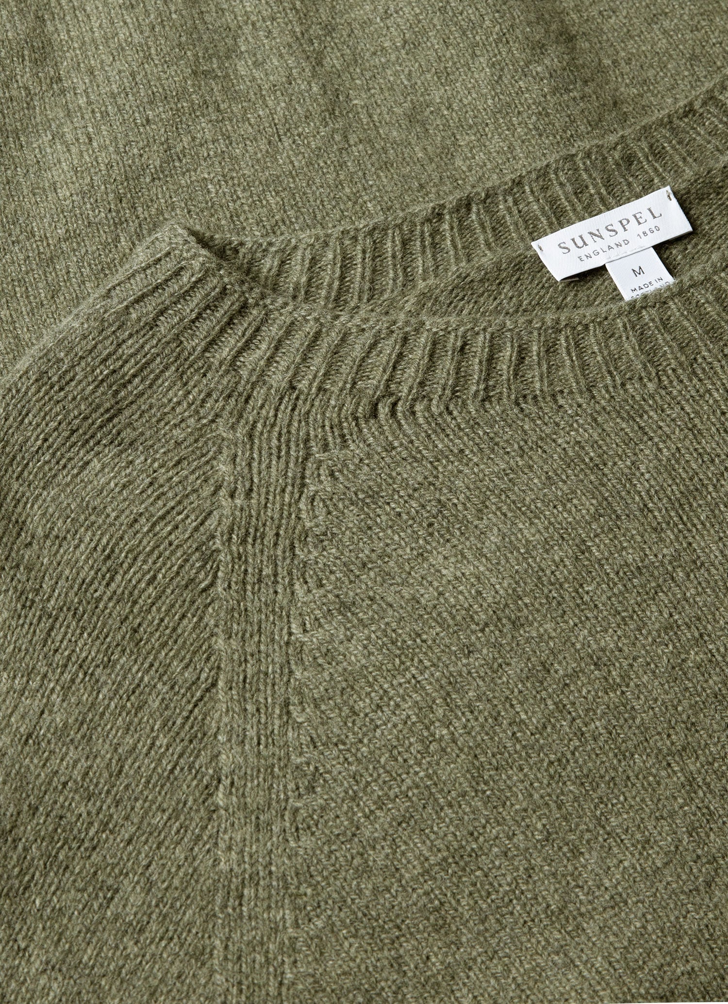 Men's Lambswool Crew Neck Jumper in Sea Moss