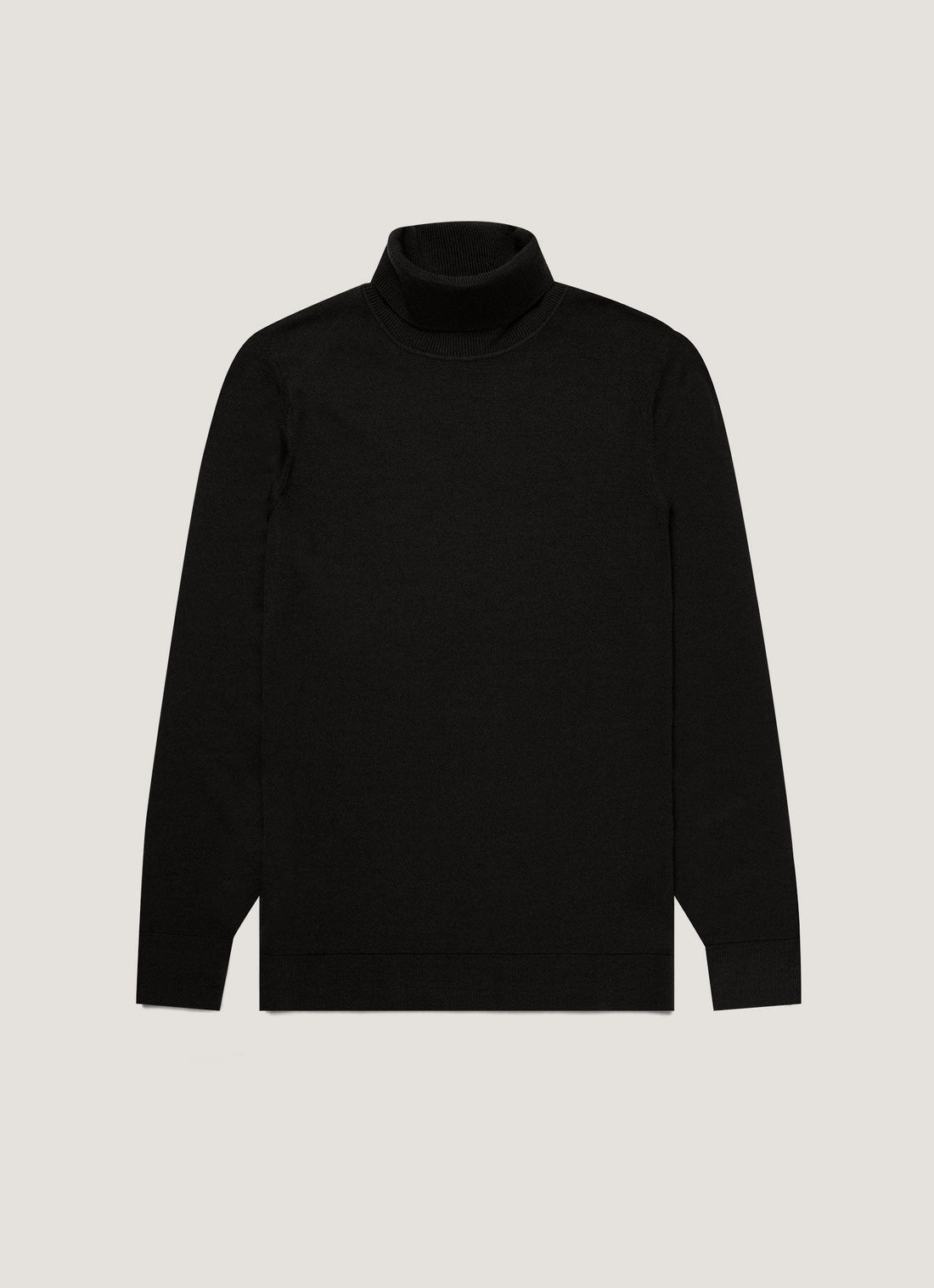 Rollkragenpullover aus extrafeiner Merinowolle