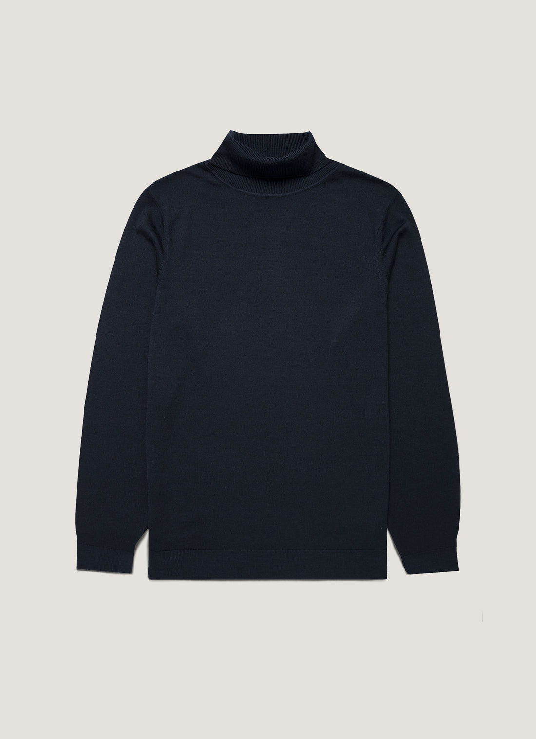 Rollkragenpullover aus extrafeiner Merinowolle