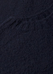 Men's Shetland Crew Neck Jumper in Navy