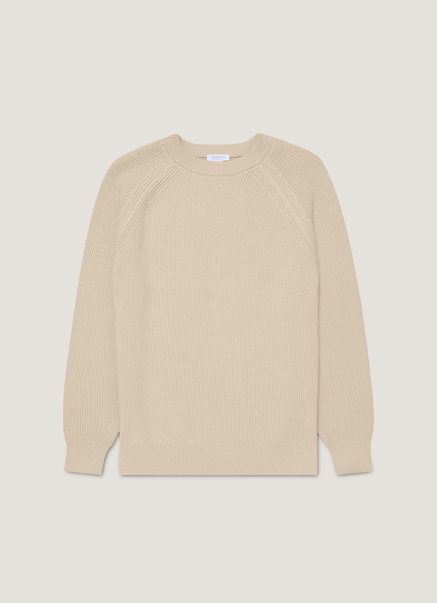 Men's Ribbed Jumper in Mink