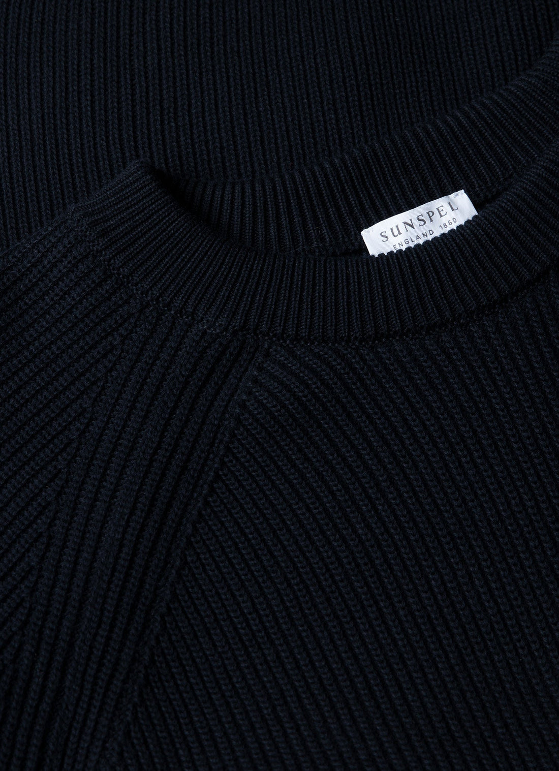 Men's Ribbed Jumper in Navy