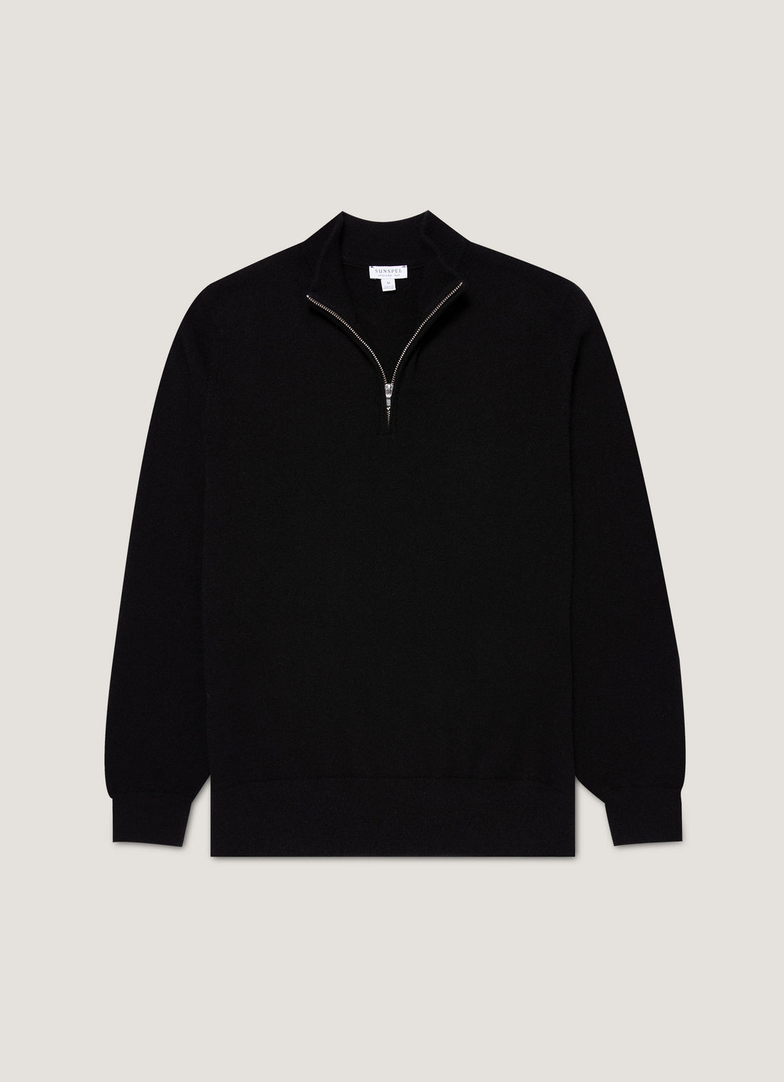 Kaschmir Pullover mit halbem Reißverschluss