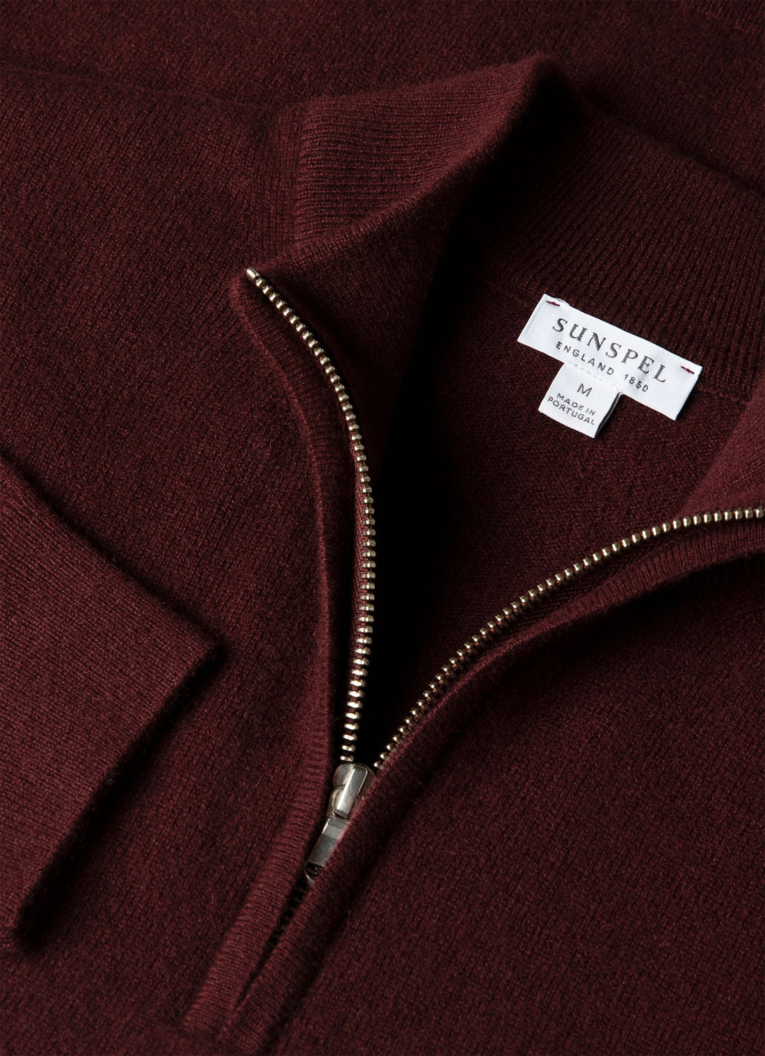 Pull demi-zippé en cachemire
